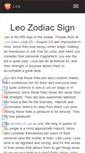 Mobile Screenshot of leozodiac.net